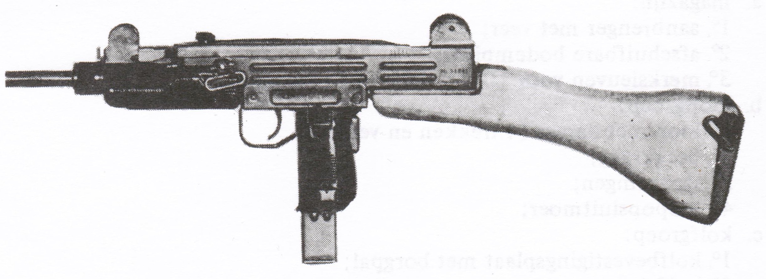 The UZI as used by the Dutch Navy and Marines: wooden stock and 25-round magazines